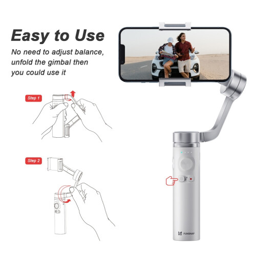 Doying Capture Π Aluminum Alloy Arm 3-Axis Handheld Gimbal Stabilizer, Standard Version (Gray) :Capture π Basic Surprise Gift 2