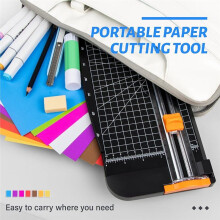 Paper Cutter 12 Inch Paper Trimmer Slider Crafting Scrapbooking Supplies for A4 Vinyl Photo Cardstock