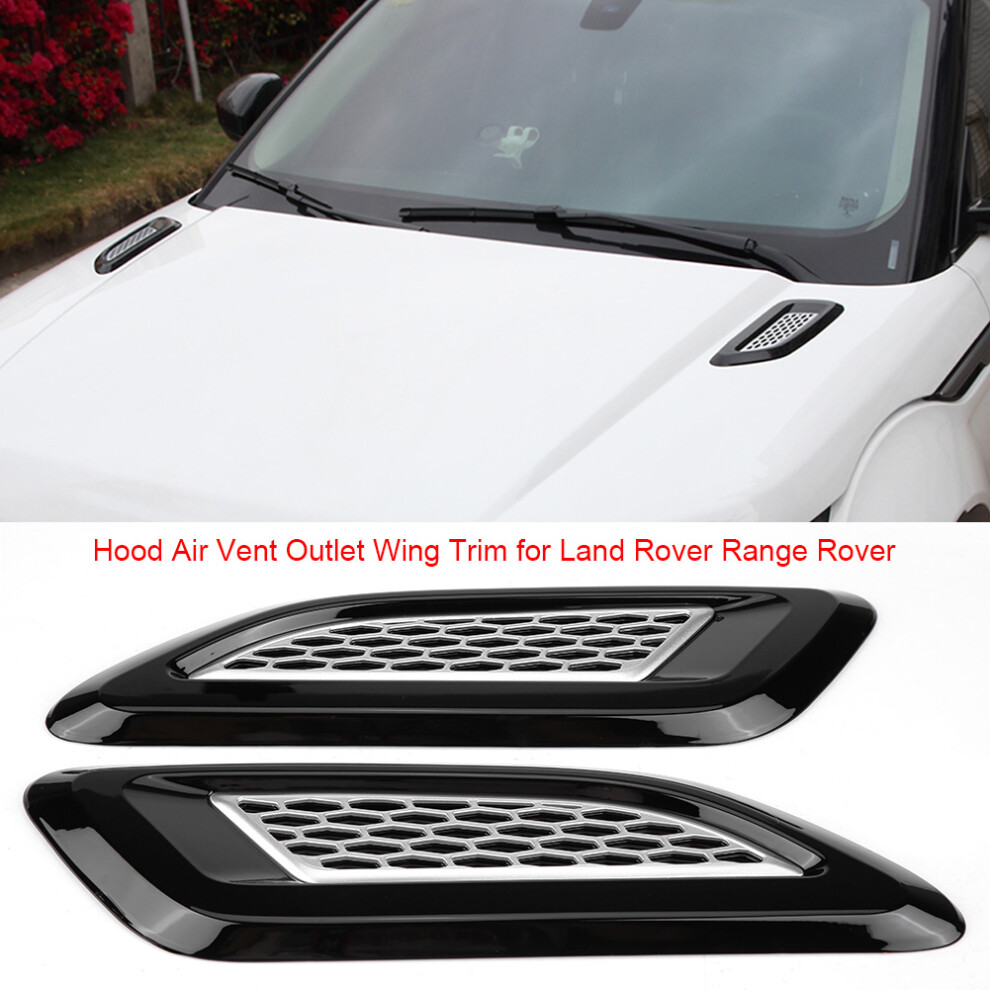 Hood Air Vent Wing Evoque 2012 Silver 7293282580855