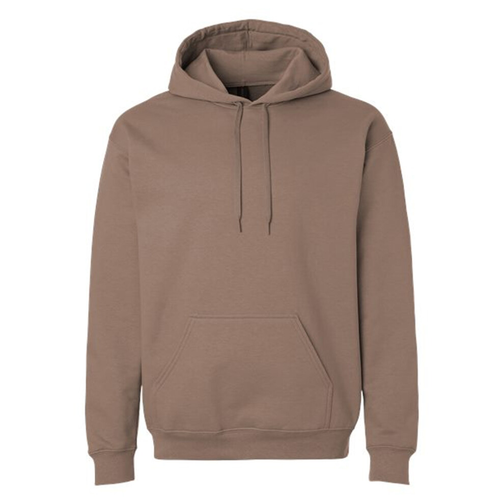 Gildan (3Xl, Savana) Unisex Adult Softstyle Fleece Midweight Hoodie Brown
