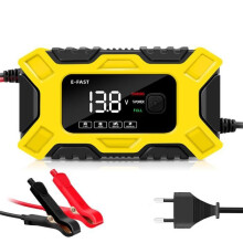 Intelligentes 12V 6A-Batterieladegerät mit LED-Anzeige, universell einsetzbar, mehrfacher Schutz, kompaktes Design