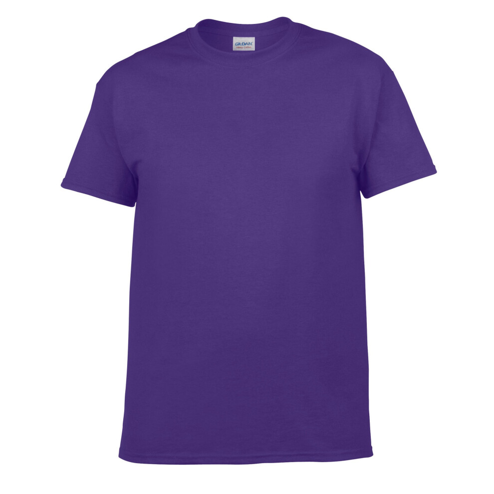 Gildan (Xl, Lilac) Unisex Adult Heavy Cotton T-Shirt Purple,Multicoloured