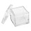 50Pcs Acrylic Box Trays for 0.39Inch 10mm Elements Cubes Clear Case Periodic Table Bracket for Elements Collections 5