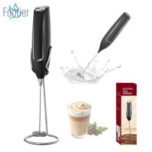 Elektrischer Milchaufschäumer, Mini-Schneebesen aus Edelstahl, leistungsstarker, batteriebetriebener Handaufschäumer für Kaffee, Latte Macch