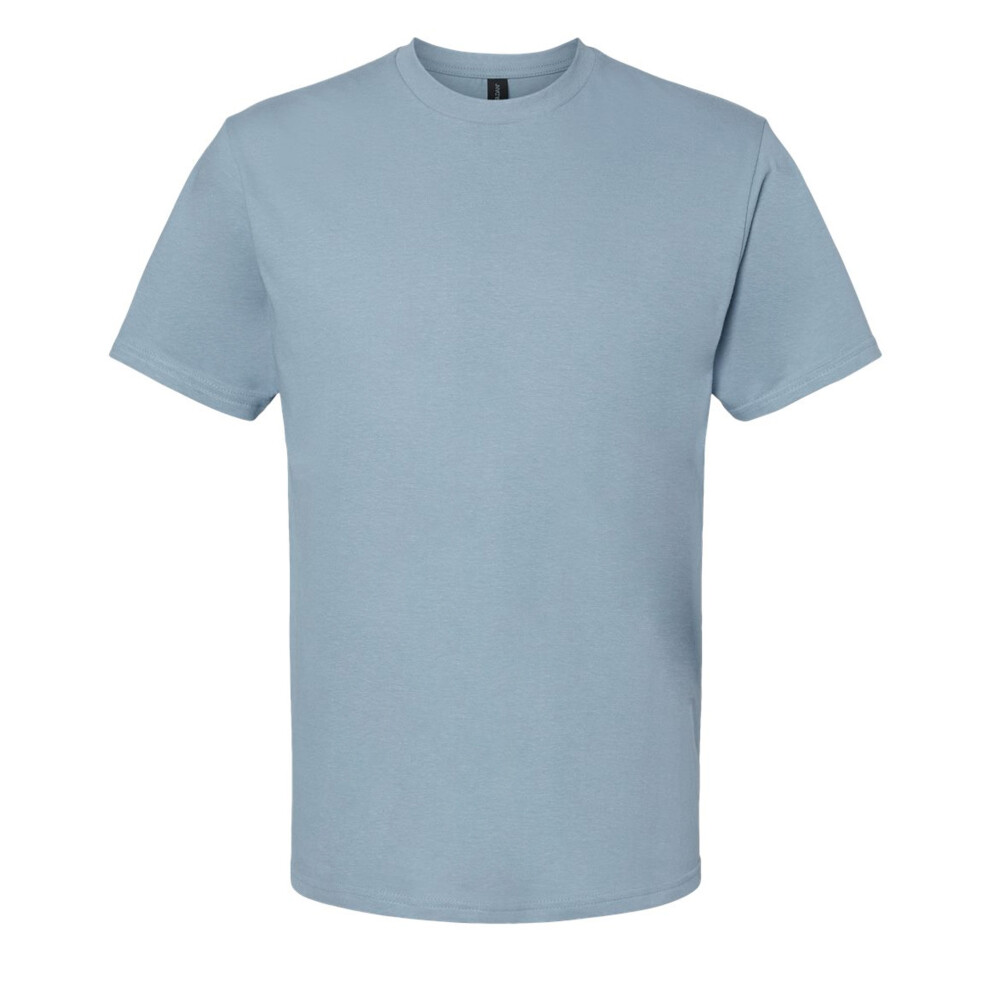 Gildan (Xl, Stone ) Unisex Adult Softstyle Midweight T-Shirt Blue