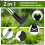 60" Unkrautstecher mit Langem Griff, Gartenwerkzeug-Set, Doppelseitiger Handrechen und Hacke 4