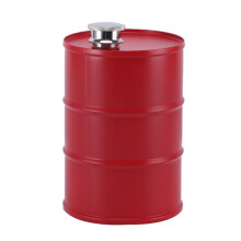 750Ml Wine Pot Stainless Steel Hip Flask Sake Cup Cylindrical Portable for Travel for Outdoor Camping Red