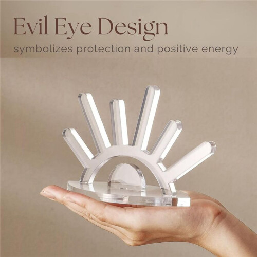 Akrylringhållare, Evil Eye Ring Display Smycken Display för Ring Display Stand, Julfödelsedagsförlovningspresent 1