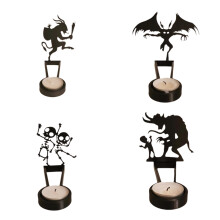 Halloween Shadow Candle Holders, Candle Holder Table Decorations, Halloween Shadow Tea Lights, Decorative Candle Holders