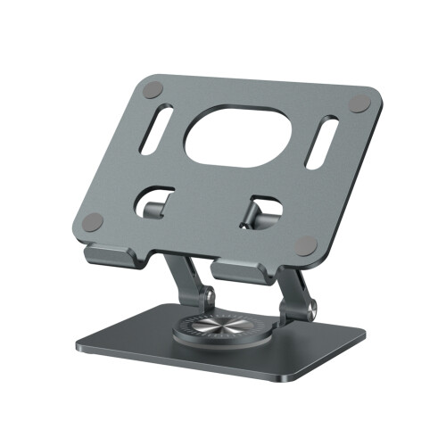 Foldable Adjustable Laptop Holder 360 Rotation Tablet Holder Al-Alloy Stable Compatible with Tablet