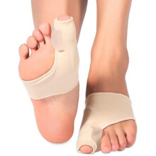 Corrector de hallux valgus y protector de juanetes de gel, 2 pares para alivio del dolor y alineación de los dedos.