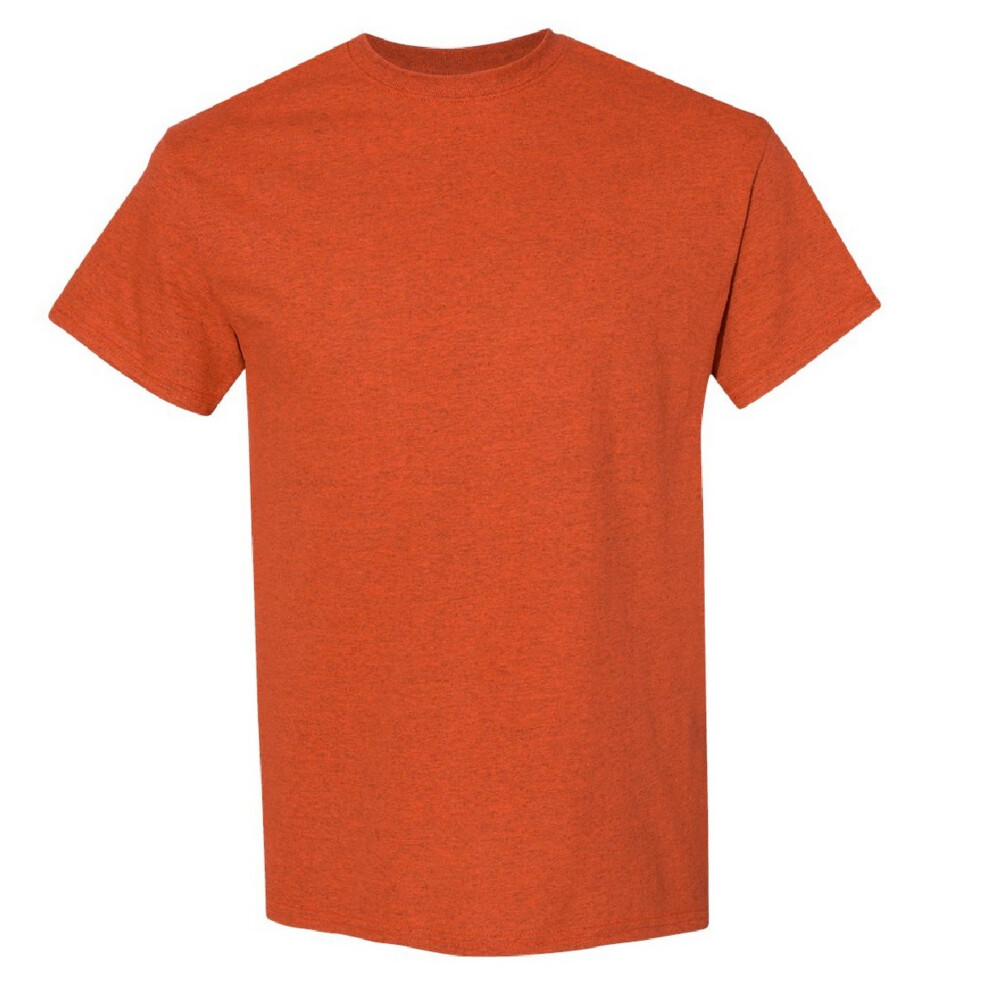 Gildan (Xl, Antique ) Mens Heavy Cotton Short-Sleeved T-Shirt Orange
