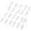 1000Pcs HO Scale 1:100 White Model People Unpainted Train Figures 3