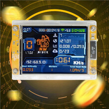 6PCS 1060KH/S NMMiner NerdMiner Upgraded Harshrate 2.8 Inch Display Bitcoin Crypto Solo Lottery Miner NerdMiner