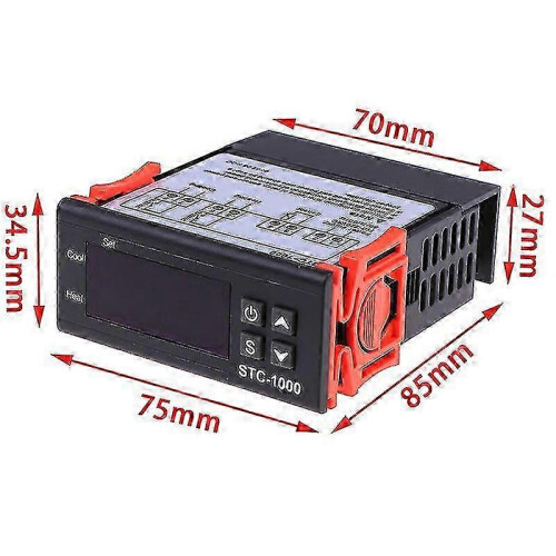 Termostato digitale STC-1000 220V per refrigerazione e riscaldamento 1
