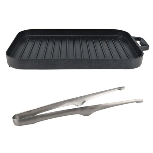 Grill Pan Set Thickened Heat-Resistant Non-Stick Rectangular Grill Multi-Function Outdoor Camping Grill Pan