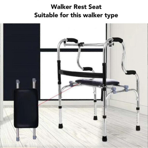 Stable Walking Frame with Attachable Seat - Designed for Elderly and Handicapped 2