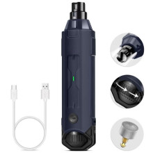 Cortauñas eléctrico para perros y mascotas pequeñas, 2 velocidades, 2 luces LED, herramienta de aseo silenciosa.