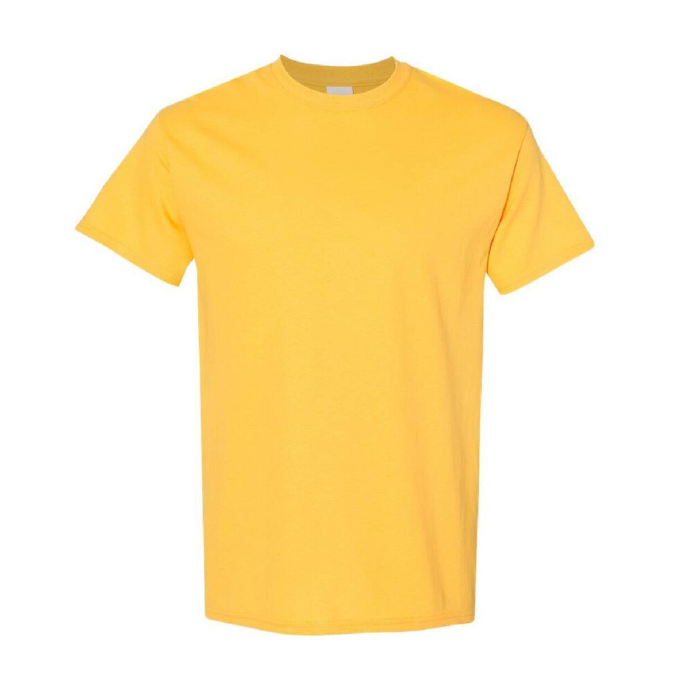 Gildan (M, Daisy) Mens Heavy Cotton Short Sleeve T-Shirt (Pack Of 5) Multicoloured