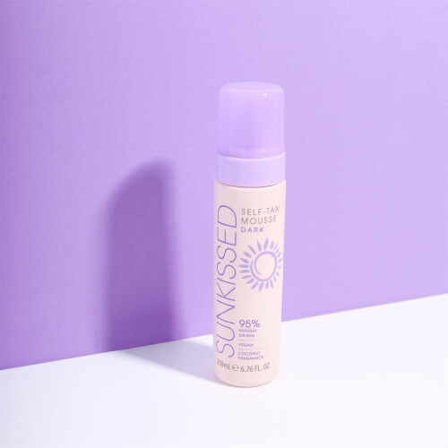 Sunkissed Self Tanning Mousse Dark 200ml 1