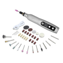 Cordless Rotary Tool Kit, 5-Speed Multi-Purpose 3.7V Power Rotary Tool for Sanding Polishing Drilling DIY Crafts