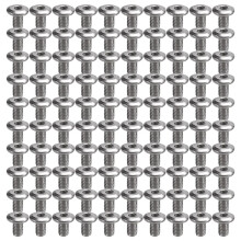 100PCS M6 Ultra-Thin Hexagonal Large Flat Screw Thread Length 10mm for Furniture Wooden Furniture