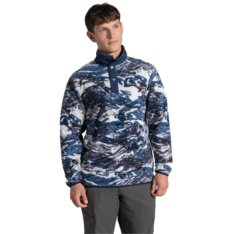 Craghoppers (S, Ecru) Mens Dewlish Ii Overhead Fleece Top Multicoloured