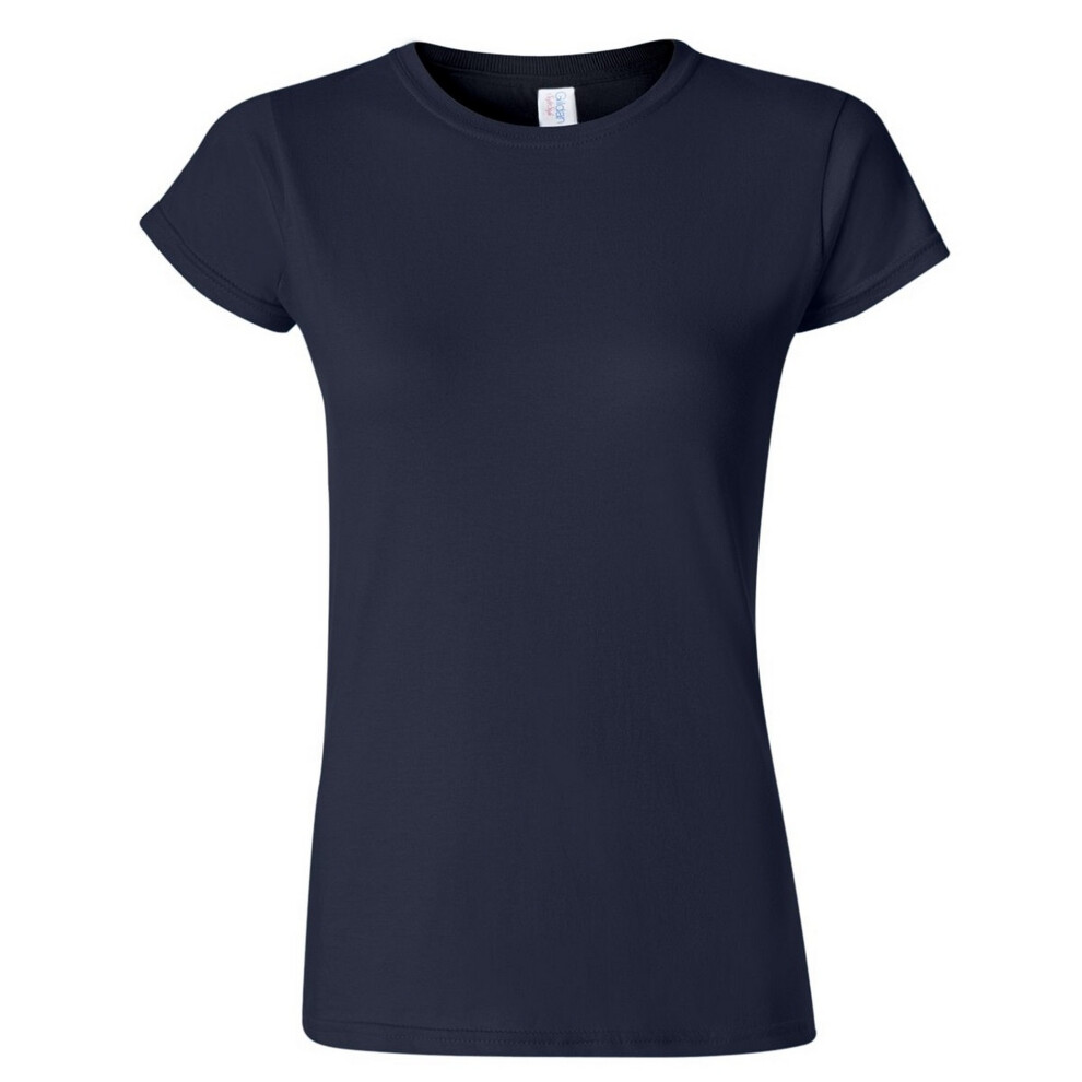 Gildan (Xl, Navy) Ladies Soft Style Short Sleeve T-Shirt Blue,Multicoloured