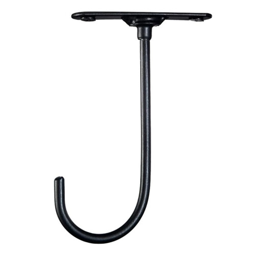 1pcs 360-Degree Rotating Key Rack Under Cabinet Banana Hook Fruit Preservation Bracket Metal Iron Black Mug Cup Hook