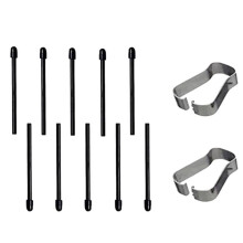 (10 Pack)  Pen Tips/Nibs for  2 Stylus Pen Replacement Nibs/Tips Soft (Black)