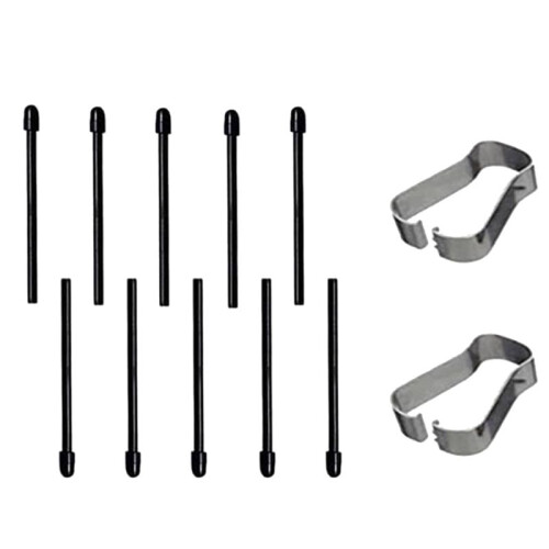 (10 Pack)  Pen Tips/Nibs for  2 Stylus Pen Replacement Nibs/Tips Soft (Black)