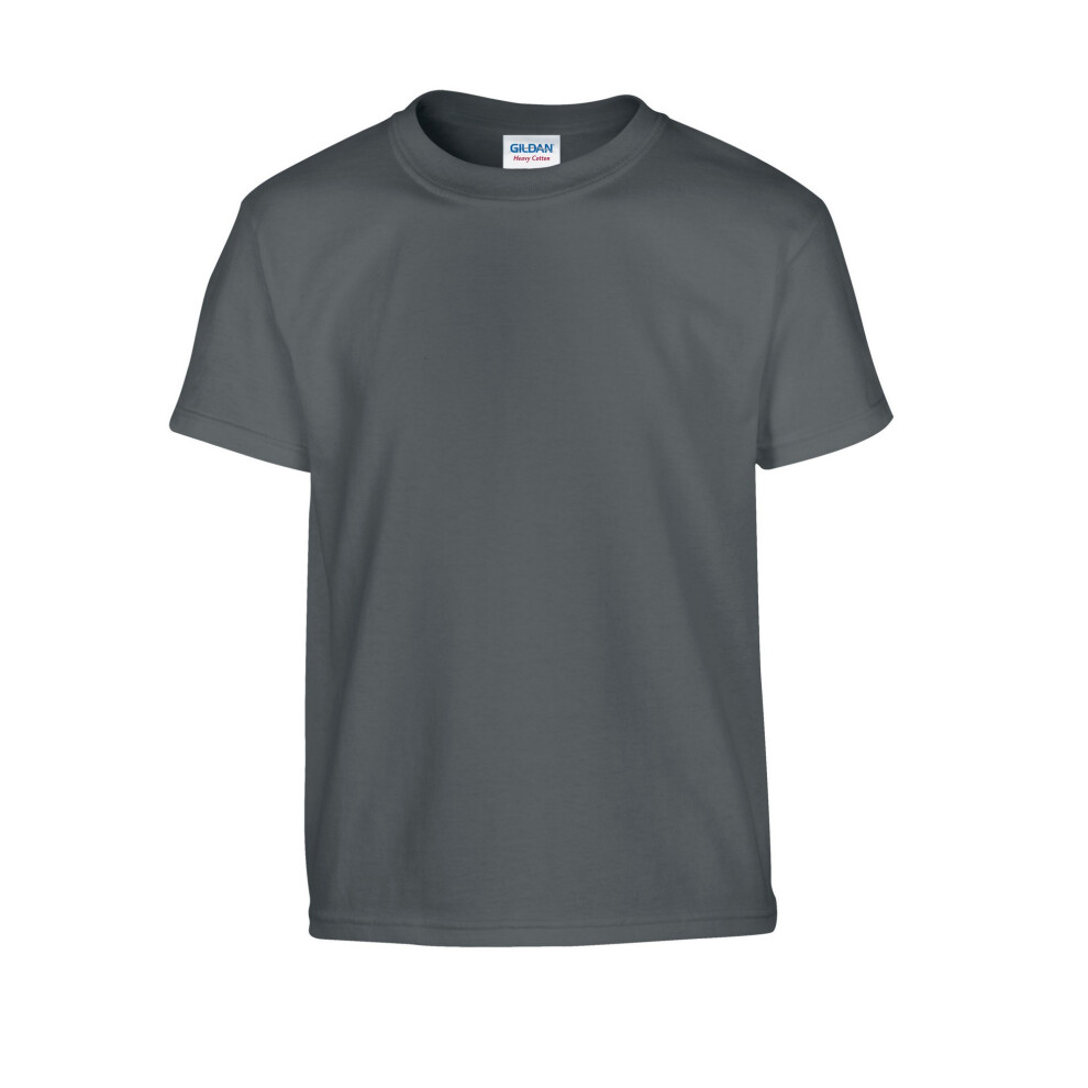 Gildan (Xl, Charcoal) Childrens/Kids Heavy Cotton T-Shirt Multicoloured