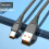 USB-zu-Typ-C-Stecker-zu-Stecker-Datenübertragungskabel-2m Silber 6