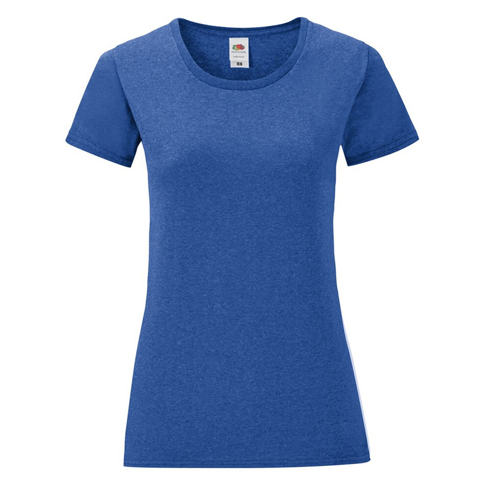 Fruit Of The Loom (Xl, Heather Royal) Womens/Ladies Iconic T-Shirt Multicoloured