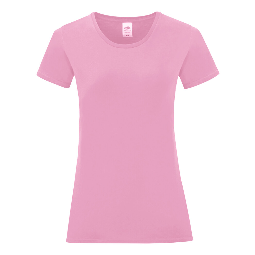 Fruit Of The Loom (S, Powder Rose) Womens/Ladies Iconic T-Shirt Multicoloured