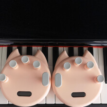 2 Stück Klavier-Fingertrainer aus ABS & Silikon, kompakt