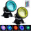 Υποβρύχιοι αδιάβροχοι προβολείς LED RGB, σποτ φωτισμού, μαύροι, για διακόσμηση πι 1