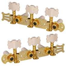 1 Pair Gold Classical Guitar Tuning Pegs Machine Heads Tuners Keys Left + Right Professional Metal Guitar Knob Parts