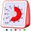 Visual Analog Countdown Timer, Silent Timer, Red ABS Plastic, 78 x 78 x 45 mm, Easy to Use, Home and Classroom Use 1