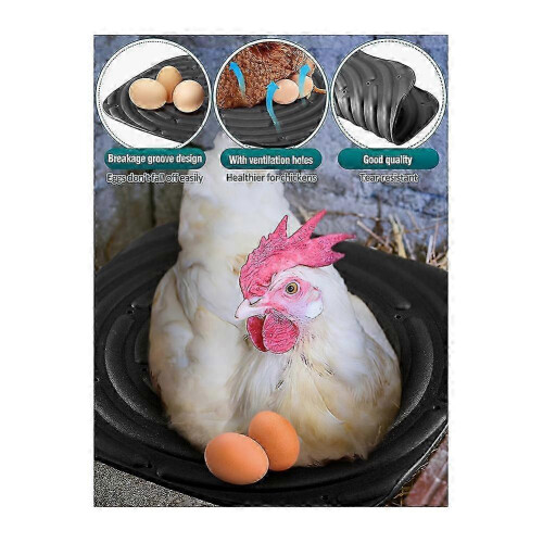 8 Pack Washable Chicken Nesting Pads compatible with Laying Eggs, Nesting Box Liners compatible with Chicken Coop Reusable 1