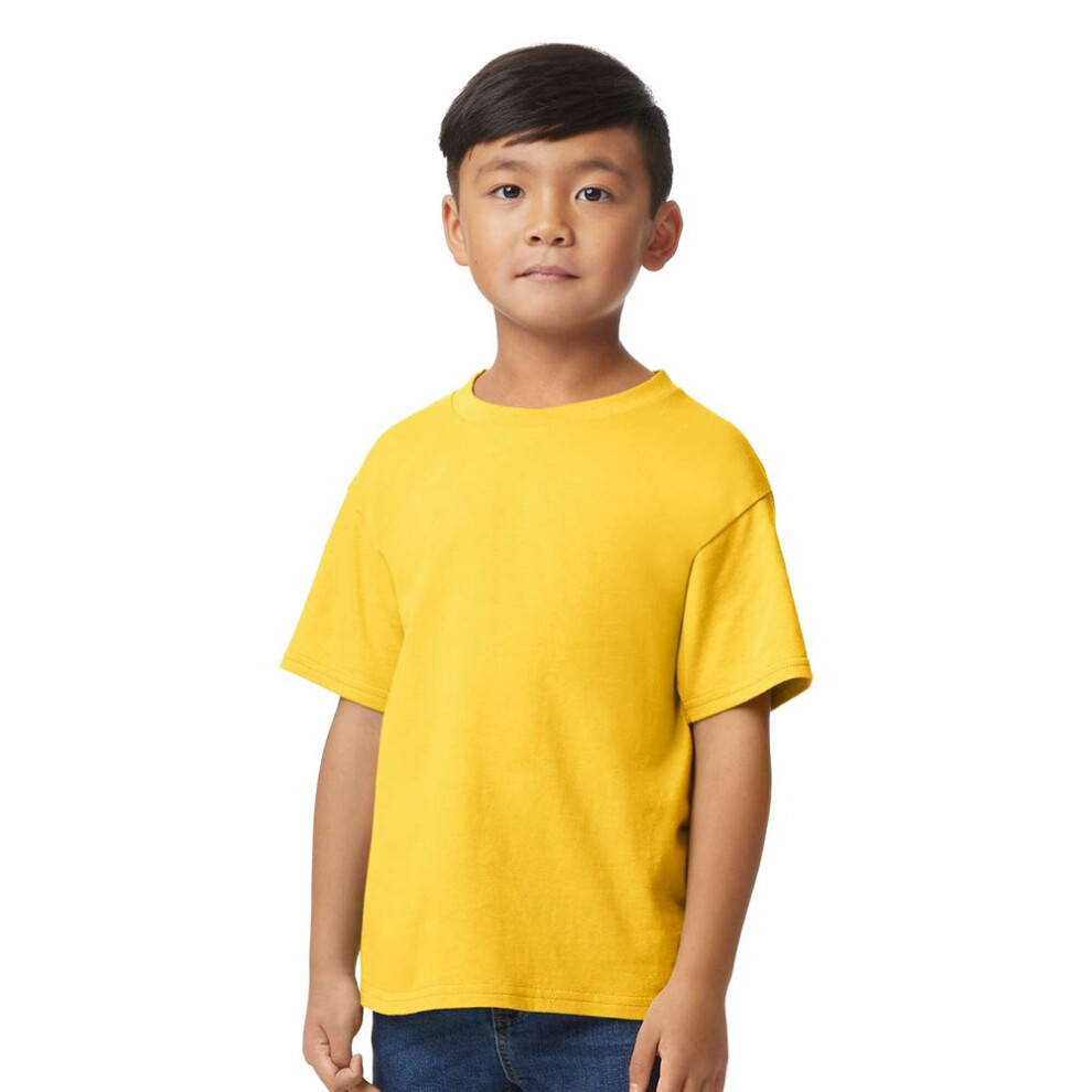 Gildan (Xs, Daisy) Childrens/Kids Midweight Soft Touch T-Shirt Multicoloured