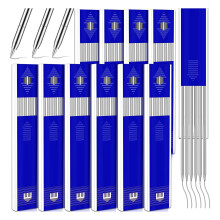60 Pcs 2.8 mm Solid Silver Streak  Pencil Refills for Carpenter Mark Pencils Deep Hole Mechanical Pencil