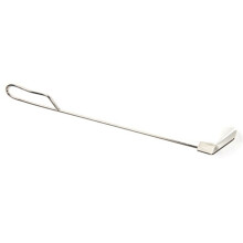 Stainless Steel Charcoal Ash Rake BBQ Ash Tool Rake Poker for Joe Charcoal Smoker Wood Burning Stove Silver