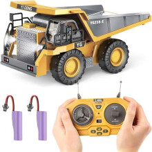 Camion ribaltabile telecomandato a 9 canali con luci e suoni per bambini