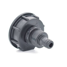 Raccordo maschio S60x6 per serbatoio d'acqua da 1000 litri, connettore in plastica resistente per contenitore IBC