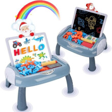 Lavagna magnetica per disegnare per bambini da 1 a 4 anni, giocattolo educativo, blu