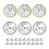 6Pcs Clock Parts for Clock Resin Mold,Clock Pieces for Clock Epoxy Casting Resin Mold 1