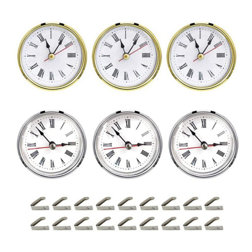6Pcs Clock Parts for Clock Resin Mold,Clock Pieces for Clock Epoxy Casting Resin Mold