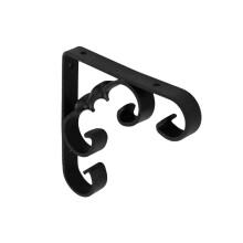 (25cm x 25cm, Black) Securit Scroll Bracket
