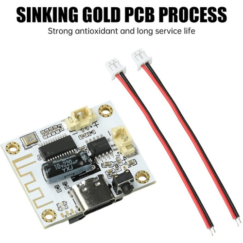 3.7-5V 4 Ω 5W DIY Mono  Amplifier Module with Real- Tuning TWS Stepless Adjustment Type C Interface 1